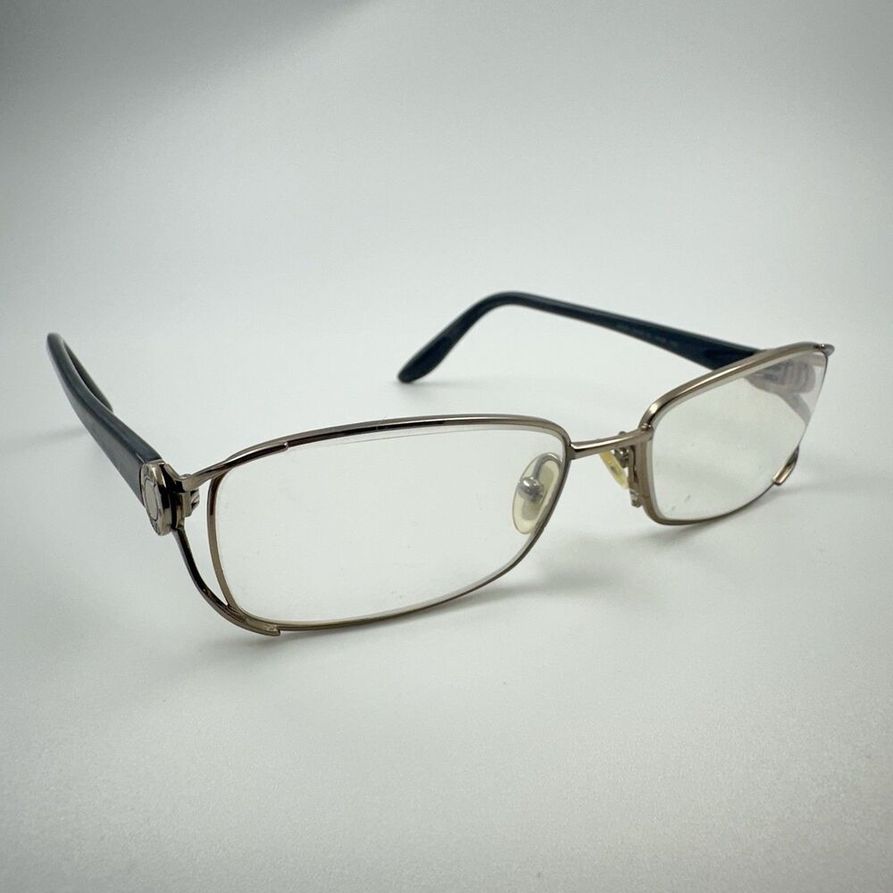 Jimmy Choo 52 WUB Women's Eyeglasses 53-16-130 Rectangle Metal Italy FRAME ONLY